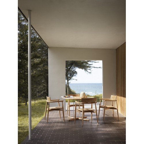 ÉPUISÉ CAMPAGNE - table Ø80 cm E022 + 4 chaises E008 Embrace Outdoor