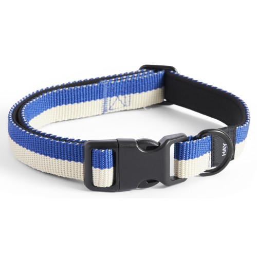 Collier pour chien S/M - bleu et blanc-cassé - HAY