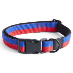 Collier pour chien M/L - rouge et bleu - HAY