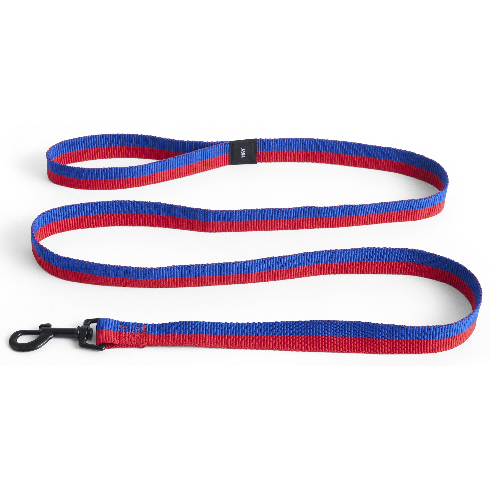 Laisse pour chien plate - rouge et bleu - HAY