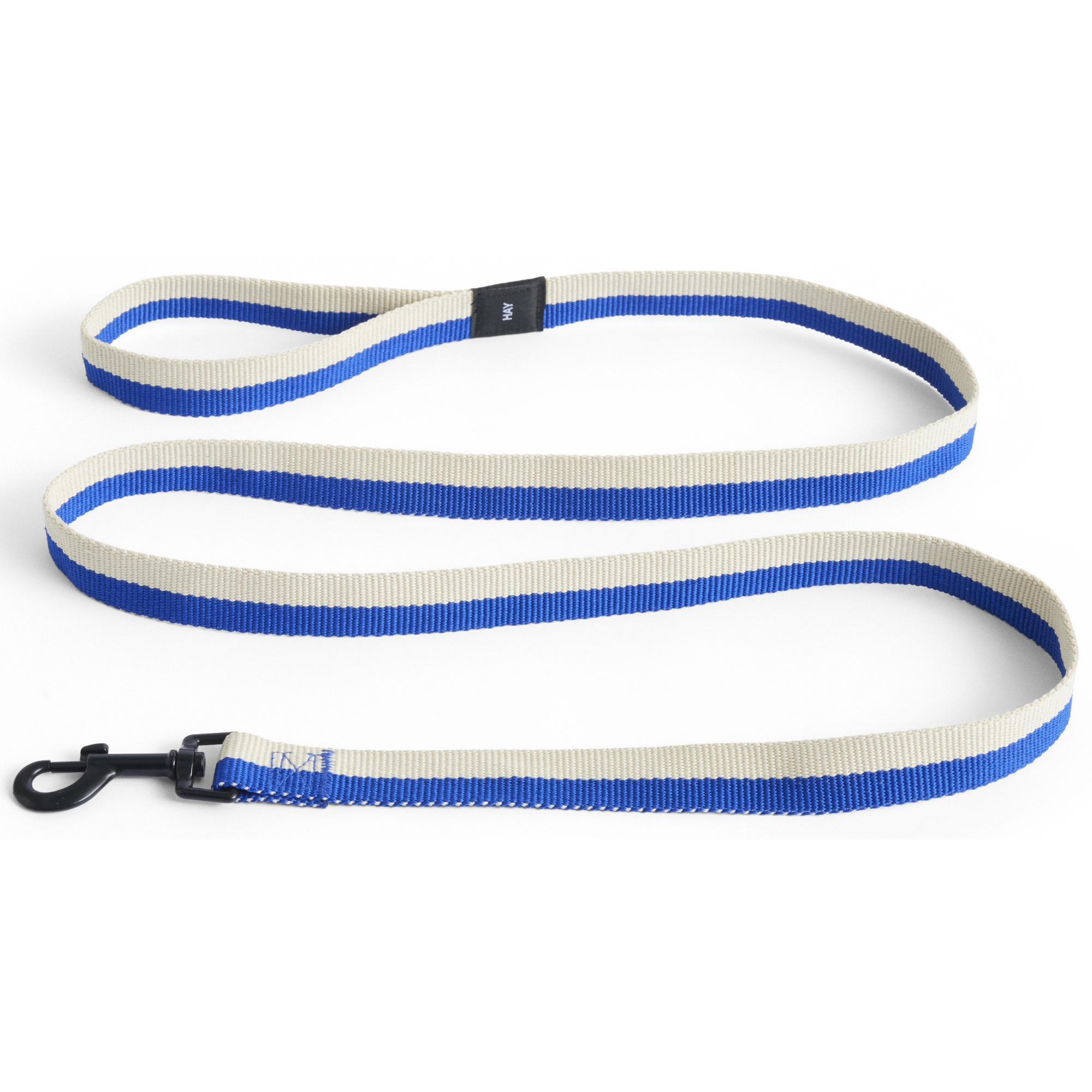 Dog leash flat - blue and off-white - HAY