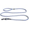 Dog leash braided - blue and off-white - HAY