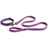 Collier pour chien S/M - rouge et bleu - HAY