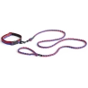 Dog leash braided - red and blue - HAY