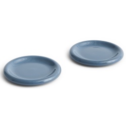 Set de 2 assiettes Barro Ø18 cm - Bleu foncé - HAY