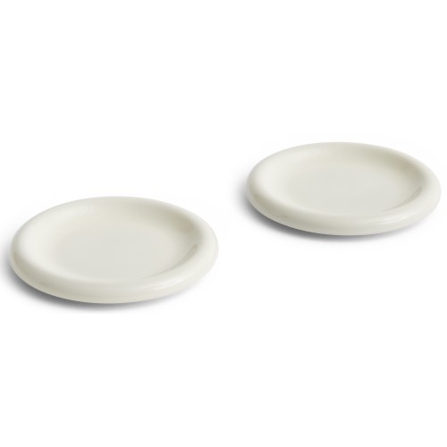 Set de 2 assiettes Barro Ø18 cm - Blanc-cassé - HAY