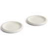 Set of 2 plates Barro Ø18 cm - Off-white - HAY