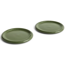 Set de 2 assiettes Barro Ø24 cm - Vert - HAY