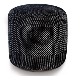 Black - Tres Outdoor Pouf - Nanimarquina