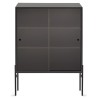 Hifive vitrine L75 x H102 cm - chêne noir - Northern