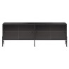 Hifive buffet en verre L150 x H52 cm - chêne noir - Northern