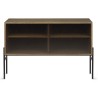 Hifive buffet en verre L100 x H65 cm - chêne fumé - Northern