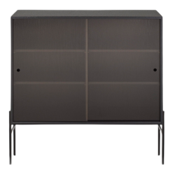 Hifive vitrine L100 x H102 cm - chêne noir - Northern