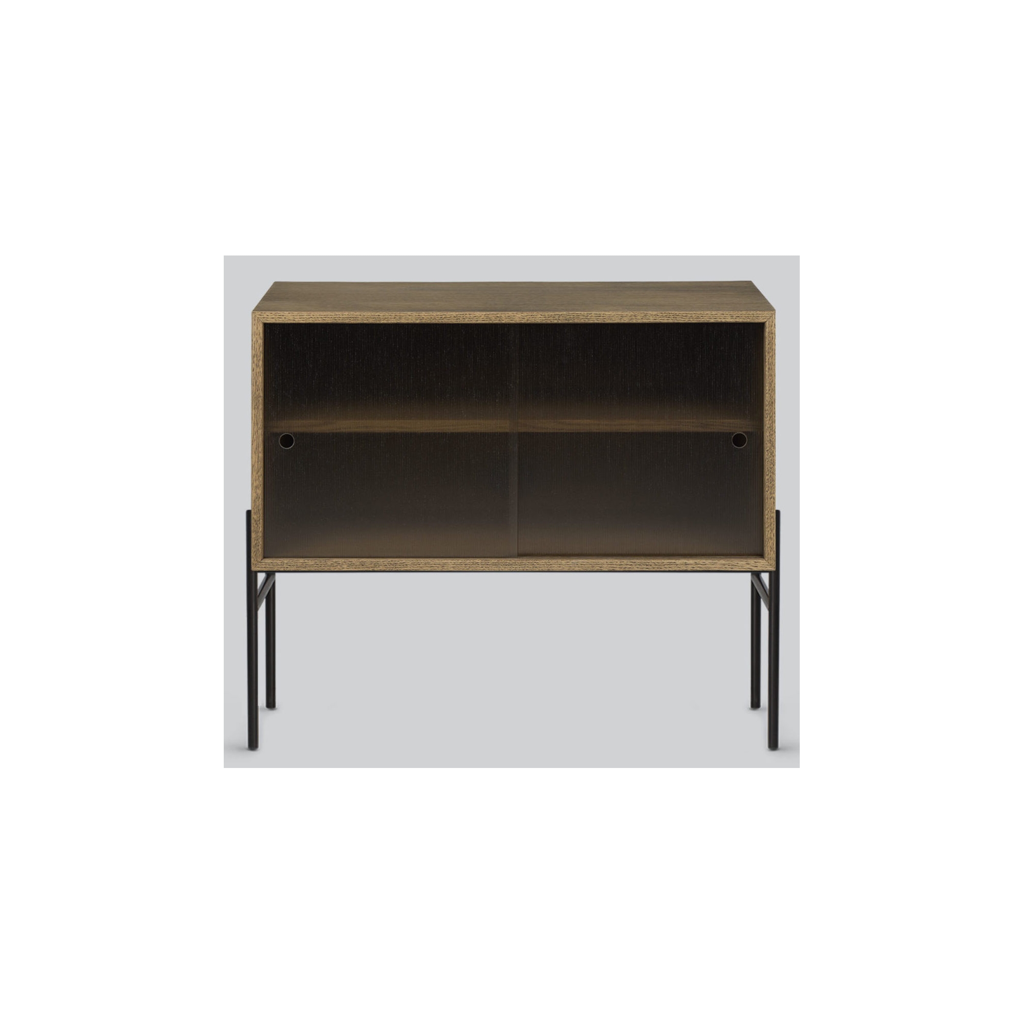 Hifive glass storage system L75 x H65 cm - smoked oak - Northern