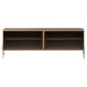 Hifive buffet en verre L150 x H52 cm - chêne fumé - Northern