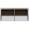 Hifive glass storage system L150 x H65 cm - smoked oak - Northern