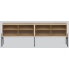 Hifive buffet en verre L200 x H65 cm - chêne clair - Northern