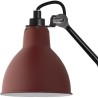 black / round red - Gras 204 double - wall lamp - DCW éditions