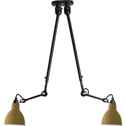 black / round yellow - Gras 302 double - ceiling lamp - DCW éditions