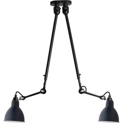 black / round blue - Gras 302 double - ceiling lamp - DCW éditions