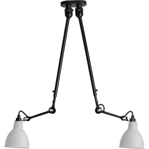 noir / rond polycarbonate - Gras 302 double - suspension - DCW éditions