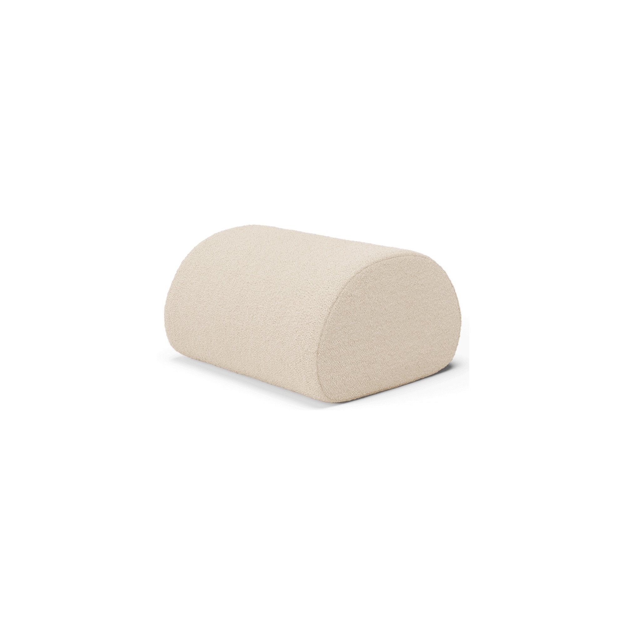 Pouf Rouli - Pure bouclé / blanc-cassé - Ferm Living