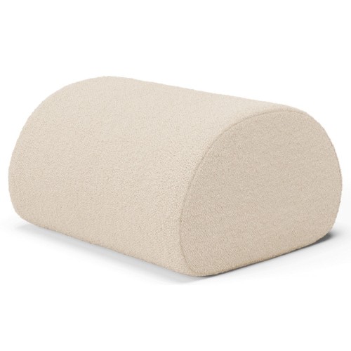 Pouf Rouli - Pure bouclé / blanc-cassé - Ferm Living