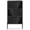 Hifive L75 x H140 cm - black painted oak - Northern