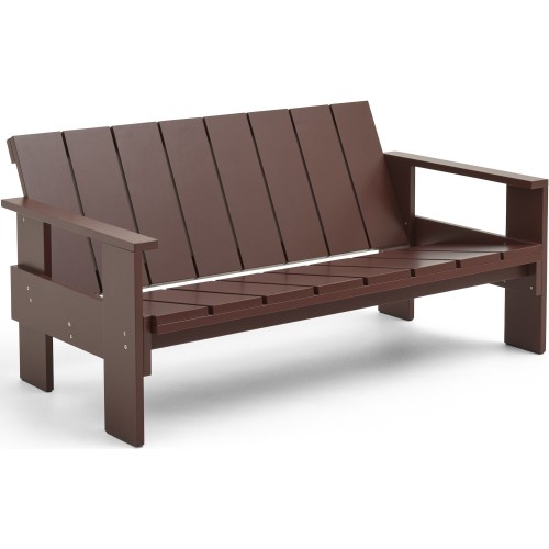 CRATE Lounge Bench – Iron red - HAY