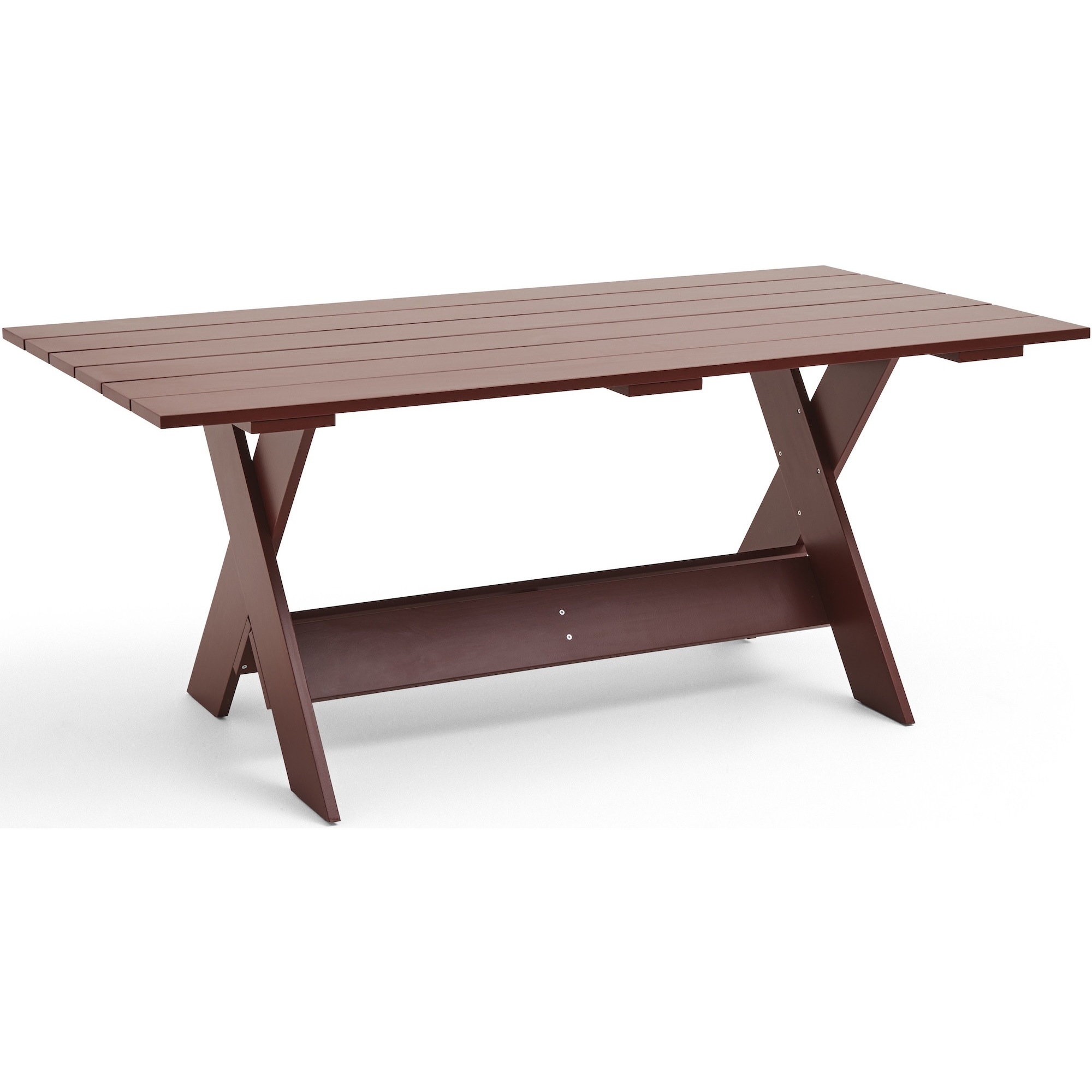 CRATE Table – 180 x 89,5 x H74,5 cm – Iron red - HAY