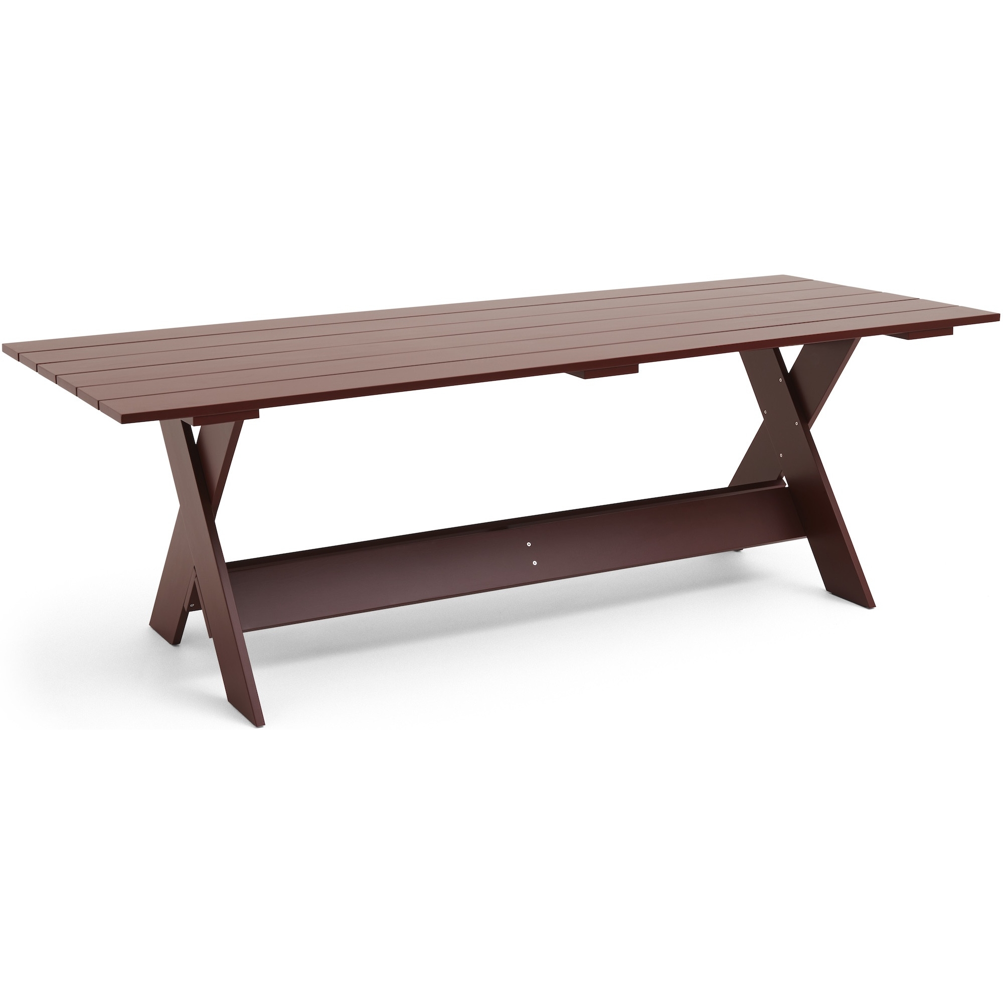 CRATE Table – 230 x 89,5 x H74,5 cm – Iron red - HAY