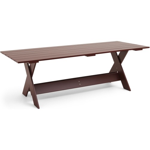 CRATE Table – 230 x 89,5 x H74,5 cm – Iron red - HAY