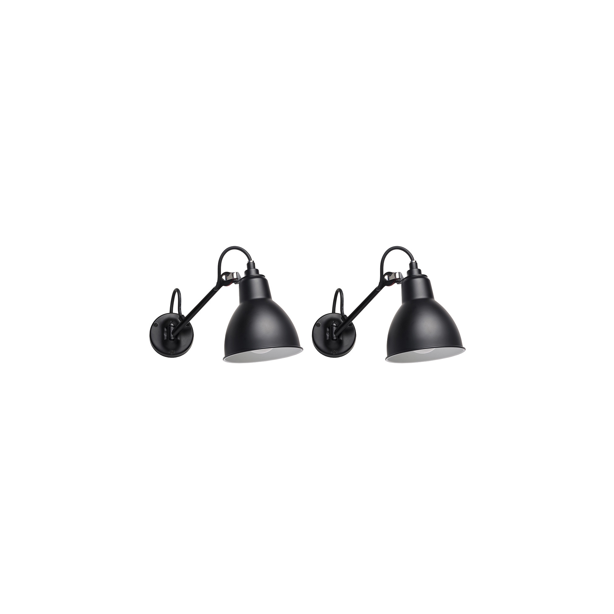 Black / Black – CL II – wall lamps Gras n°104 Bathroom Duo Pack - DCW éditions