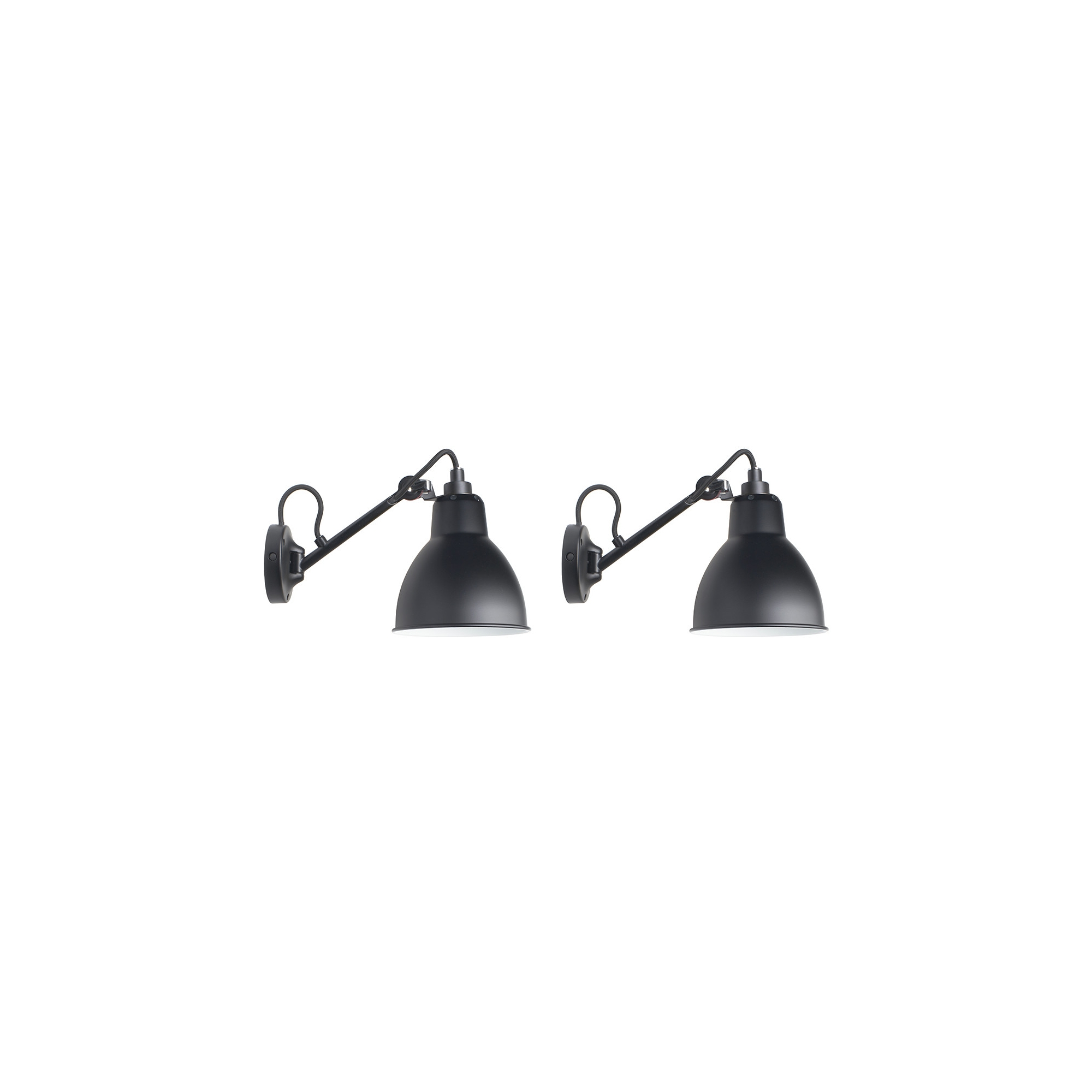 Black / Black – wall lamps Gras n°104 Duo pack - DCW éditions