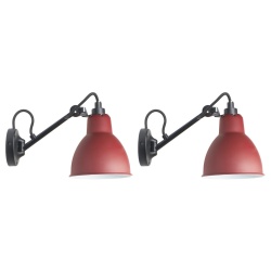 Black / Red – wall lamps Gras n°104 Duo Pack - DCW éditions