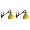 Black / Yellow – wall lamps Gras n°104 Duo Pack - DCW éditions