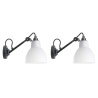 Black / Polycarbonate – wall lamps Gras n°104 Duo Pack - DCW éditions