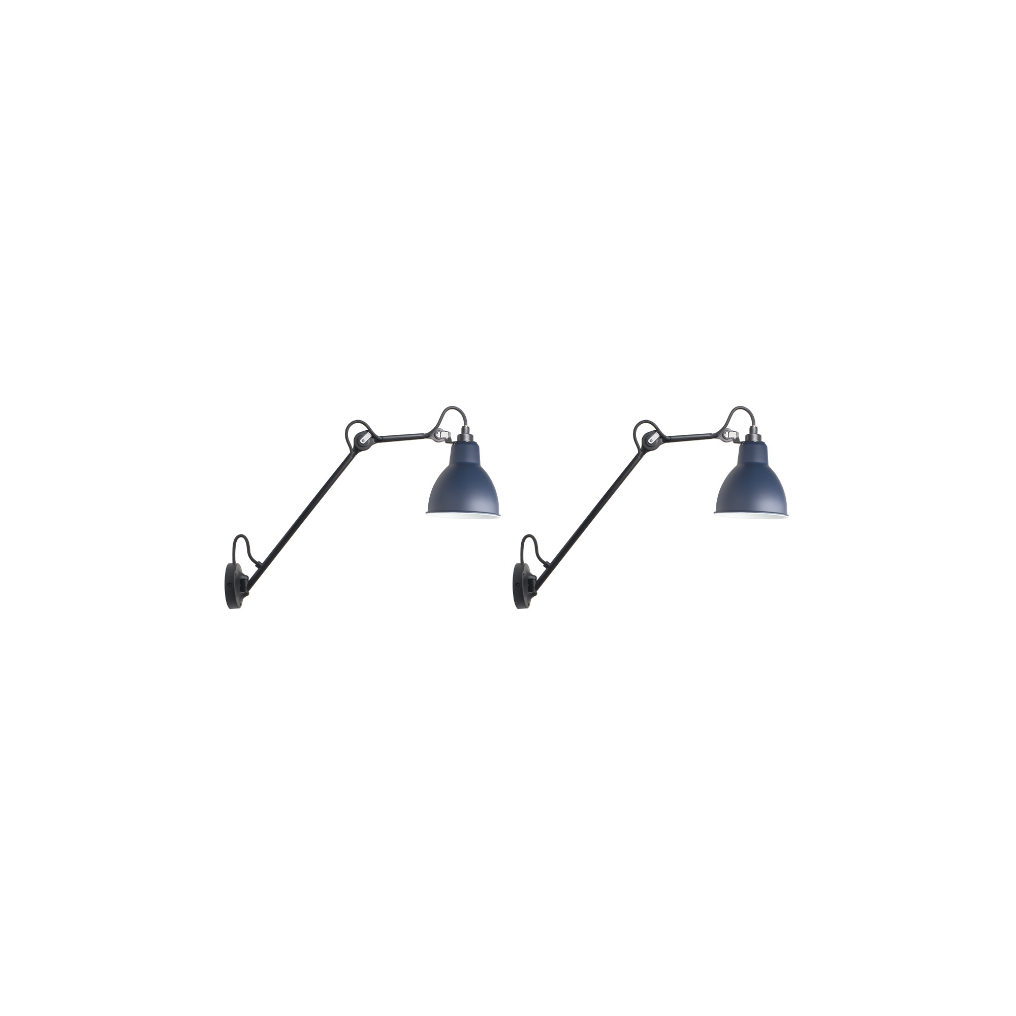 Black / Blue – wall lamps Gras n°122 Duo Pack - DCW éditions