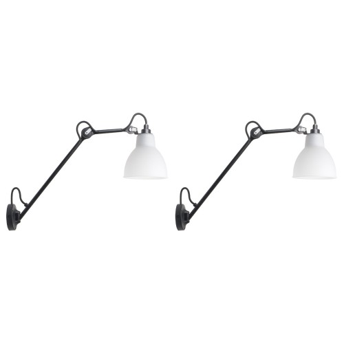 Black / Polycarbonate – wall lamps Gras n°122 Duo Pack - DCW éditions