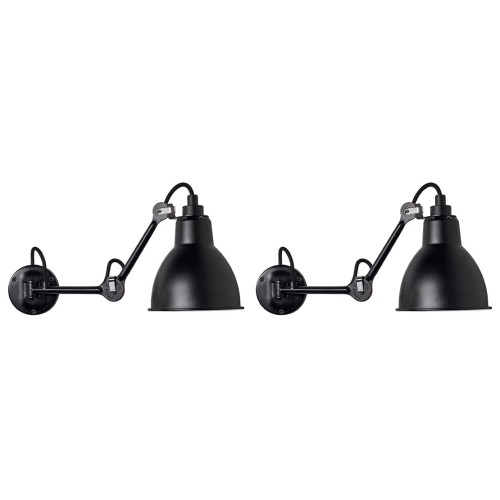 black / round black - Gras 204 - wall lamps Duo Pack - DCW éditions