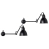 black / round black - Gras 204 L 40 - wall lamps Duo Pack - DCW éditions