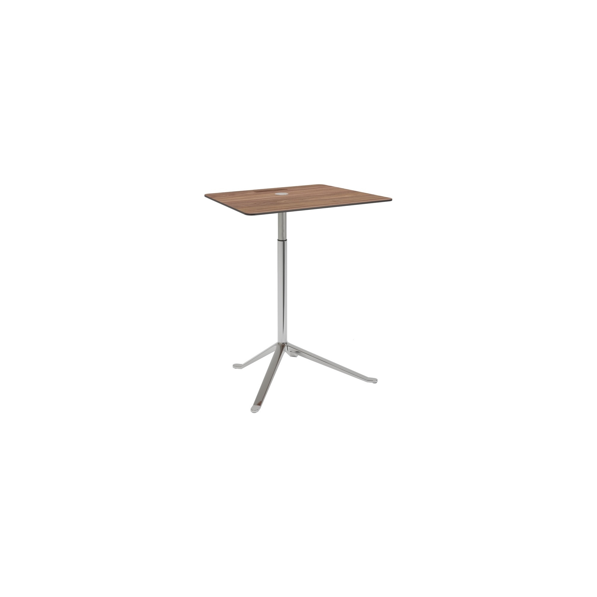 KS13 Little Friend Table (Adjustable height) – Walnut / Chromed - Fritz Hansen