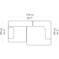 Alphabet Sofa – 2-seater – PL210-2 - Fritz Hansen