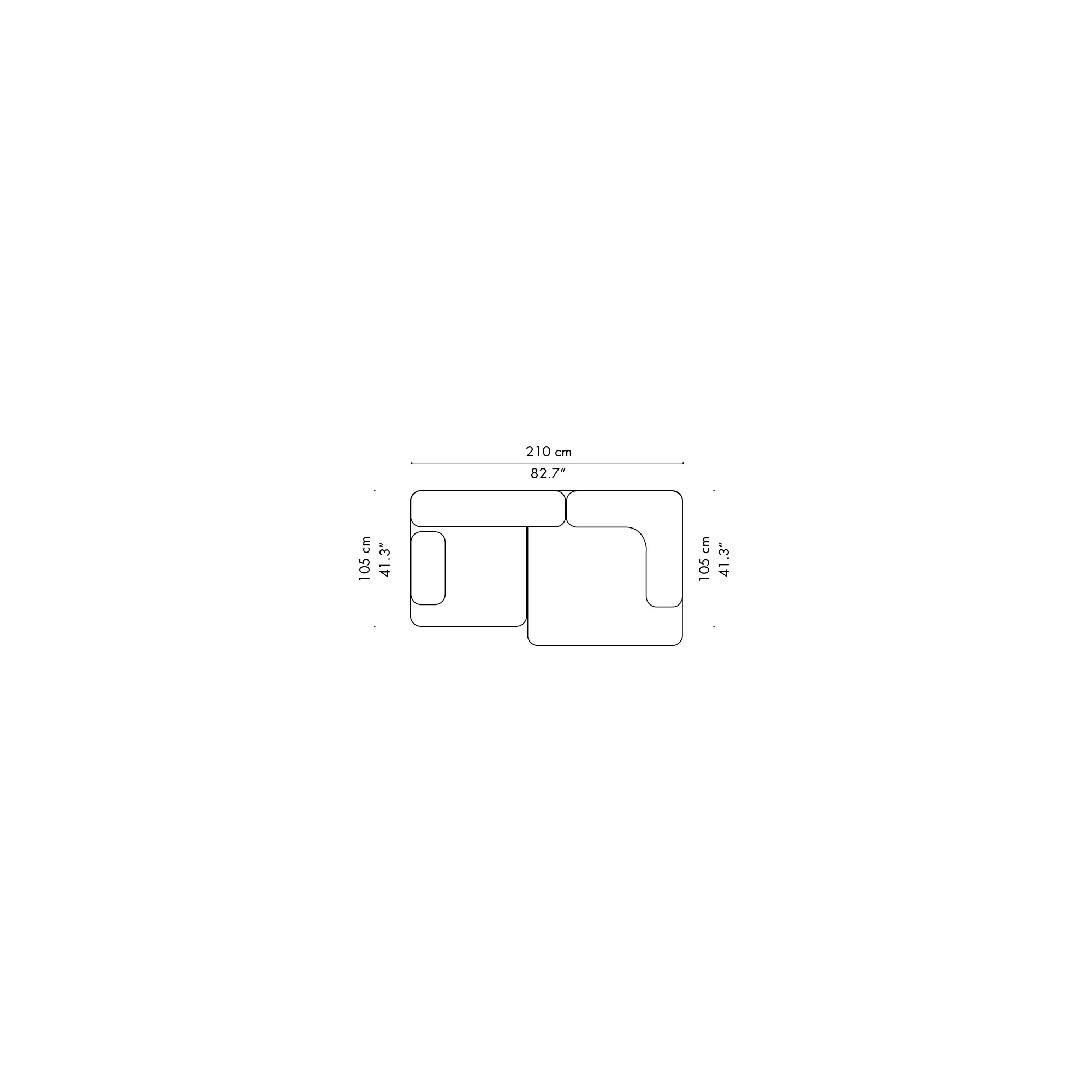 Canapé Alphabet – 2 places – PL210-2 - Fritz Hansen