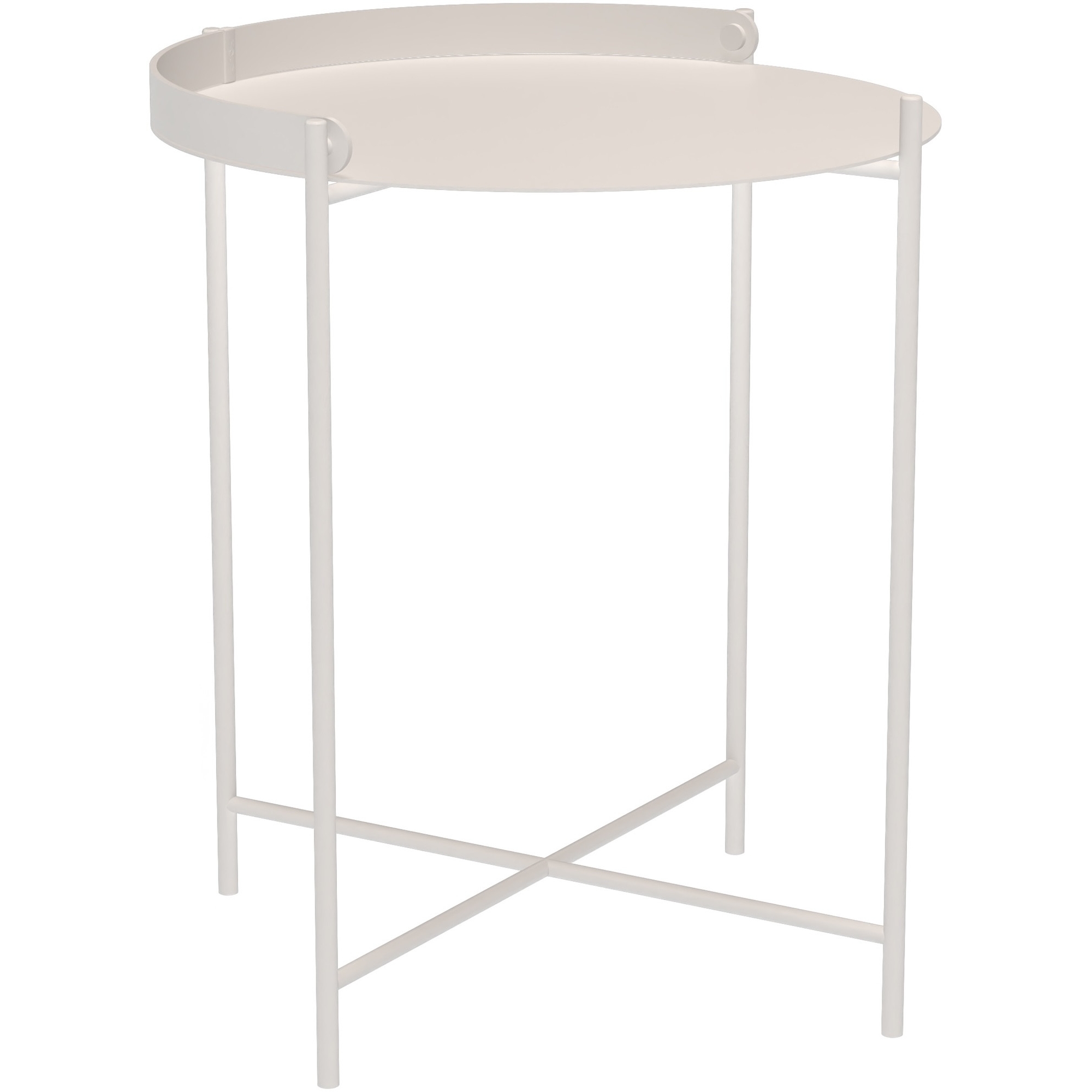 Edge table – Ø46 x H50 cm – muted white (0808) – Houe