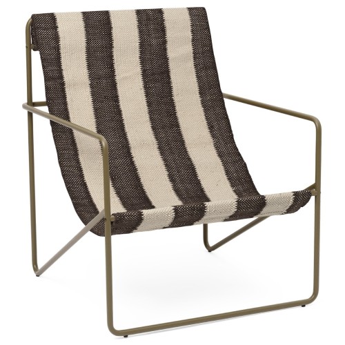 Desert Adult chair – Off-white/chocolate – Olive - Ferm Living