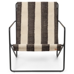 Desert Adult chair – Off-white/chocolate – black - Ferm Living