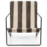 Desert Adult chair – Off-white/chocolate – black - Ferm Living