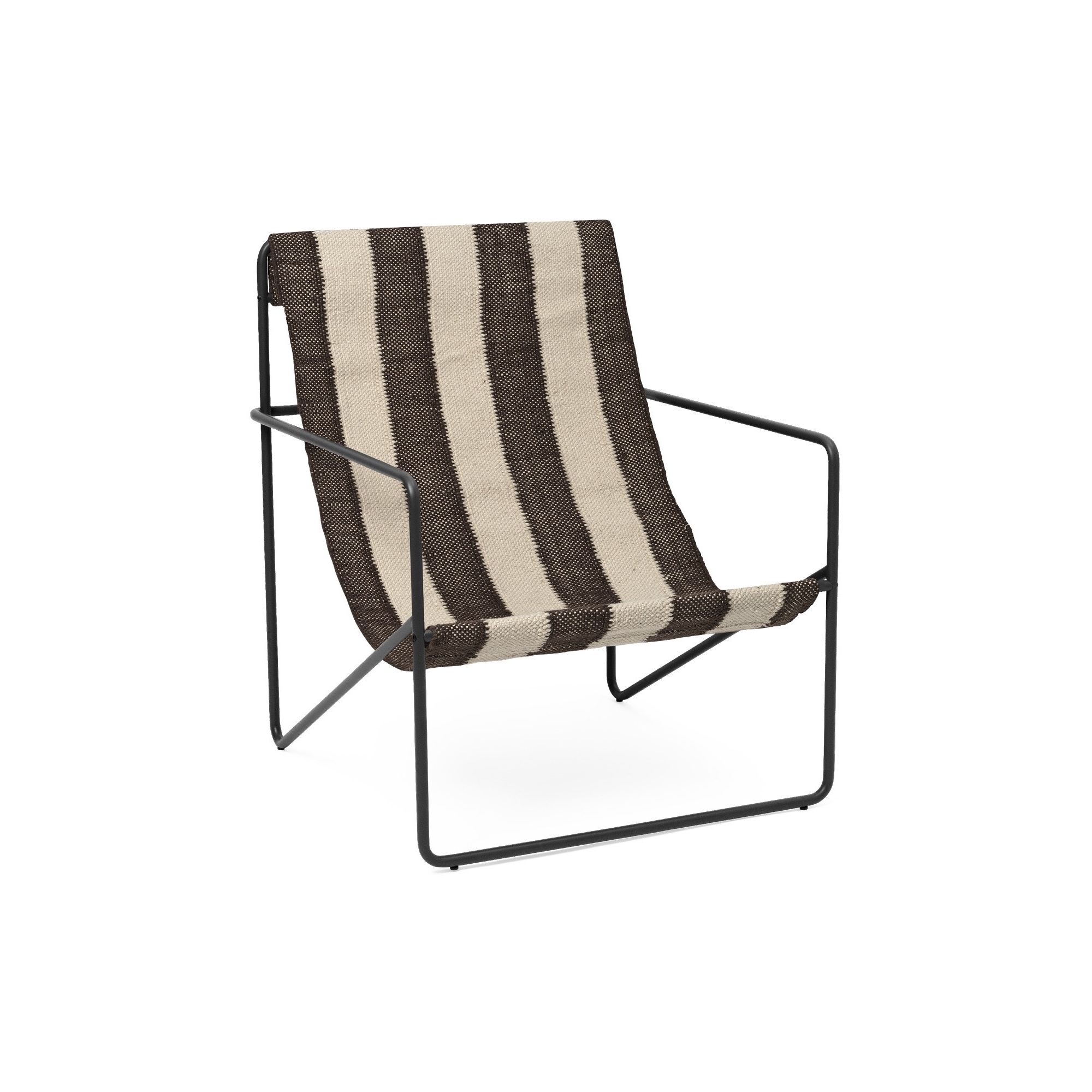 Desert Adult chair – Off-white/chocolate – black - Ferm Living