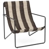 Desert Adult chair – Off-white/chocolate – black - Ferm Living